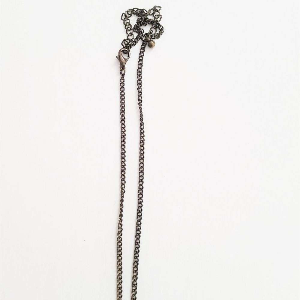 Rustic Copper Rhinestone Necklace + 2 Rings - Picture 10 of 12